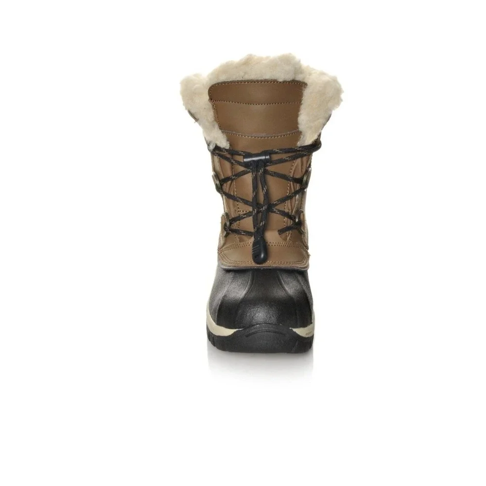 Bearpaw Kelly Youth Size 1 waterproof Snow Boots wool lining, rubber outsole